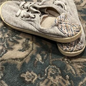 Roxy Gray and Cream Athletic Shoes